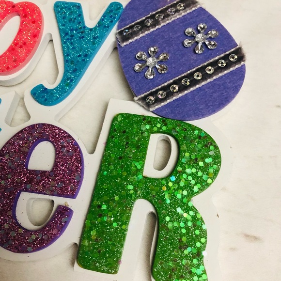 Happy Easter Glitter Sign - Picture 5 of 8